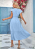 Boho Casual Tied Waist Dress Angela